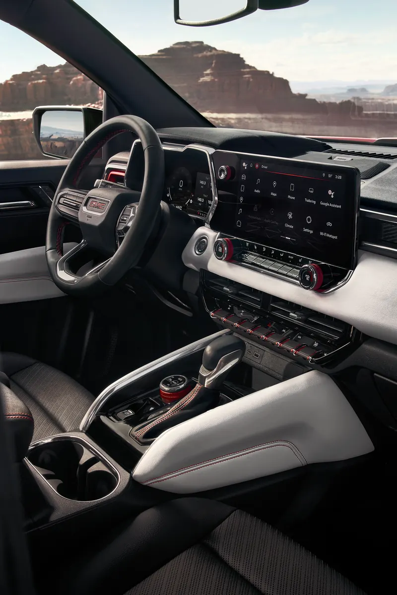 2026 GMC Canyon infotainment system at Harry's On The Hill in Asheville NC